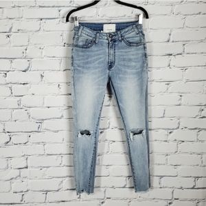 One Teaspoon High Waist Freebird II Skinny Jeans